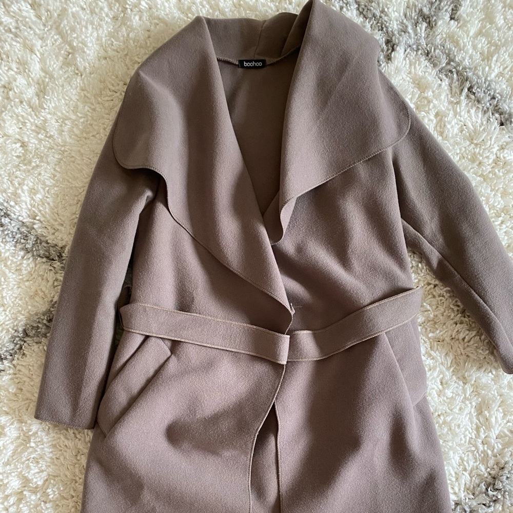 Petite Boohoo trench coat